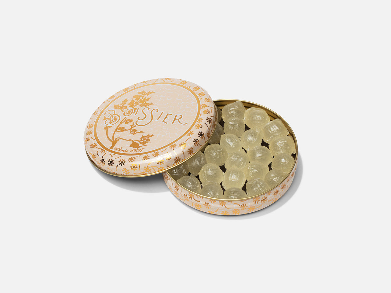 Boîte métal de Bonbons Boule à la bergamote