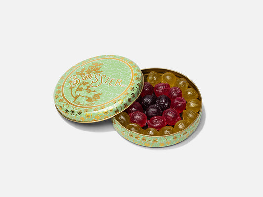 Boîte métal de Bonbons Boule Herbes Folles (Lavande, Coquelicot, Verveine)