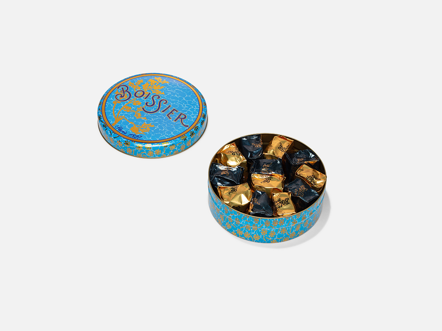 
                  
                    Marrons Glacés nature dans boîte métal bleue 12 pièces
                  
                