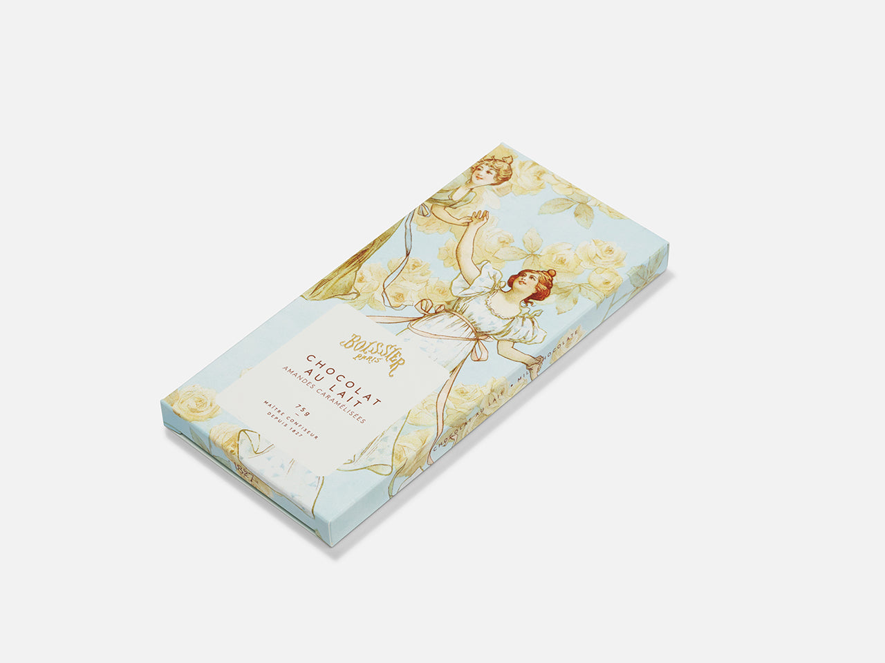 Tablette de chocolat au lait et Amandes caramélisées