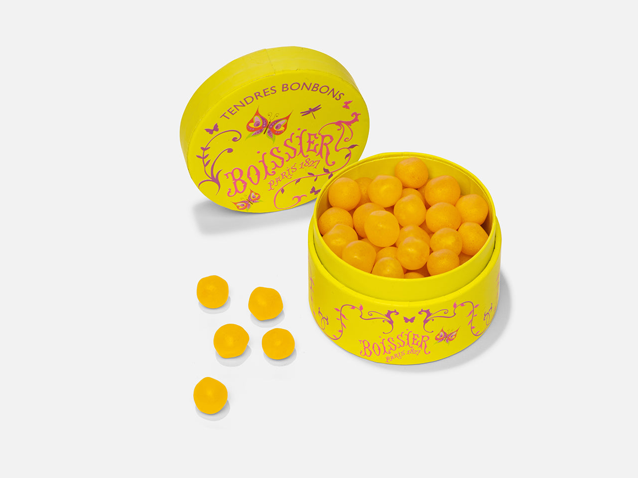 Boîte Papillons de Tendres Bonbons Citron