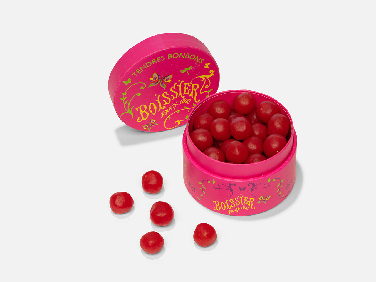 Boîte Papillons de Tendres Bonbons Fraise