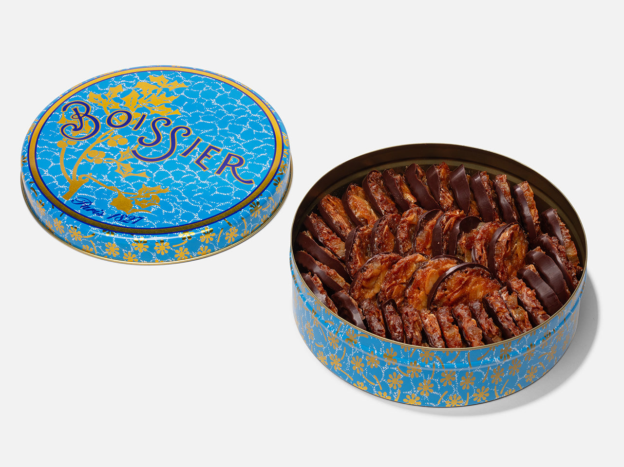 Florentins dans boite métal bleue de 350g