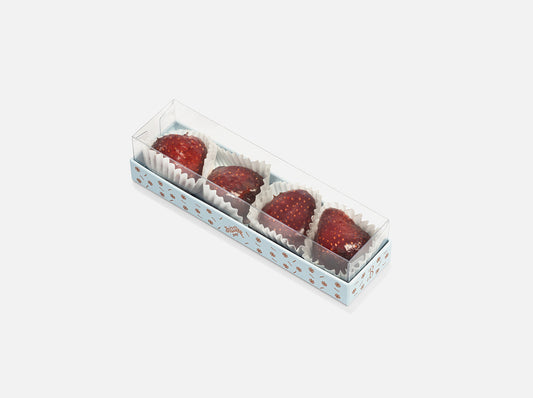 Réglette de 4 Fraises Glacées