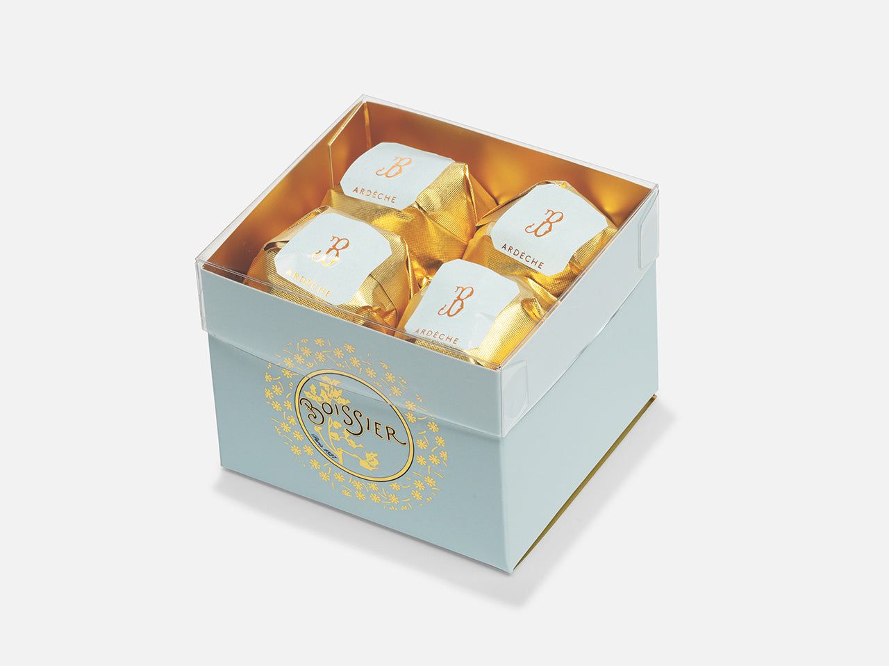 Marrons Glacés Origine Ardèche dans boîte douceurs 176g