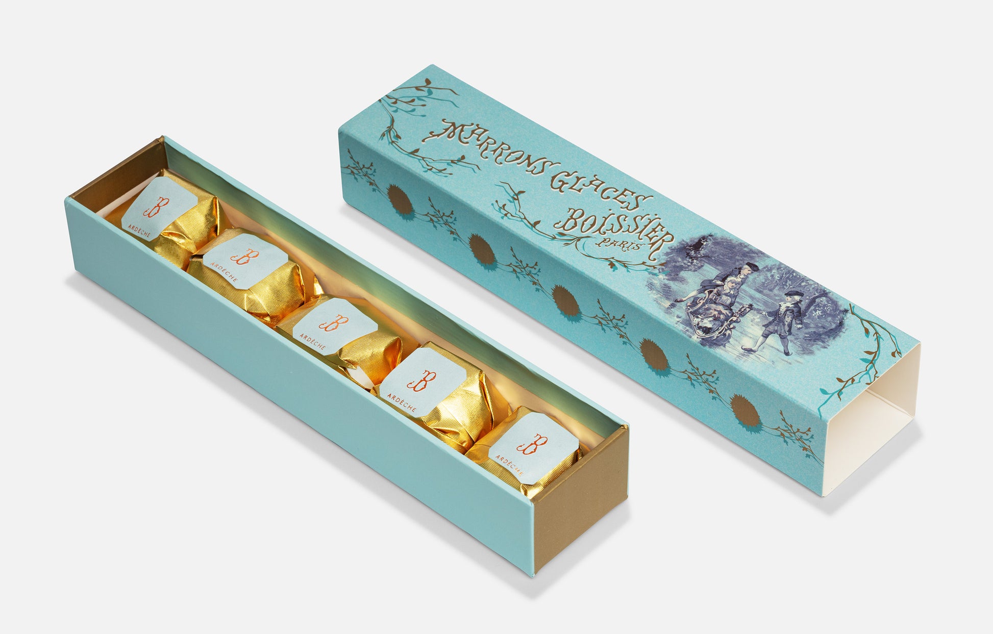 Marrons Glacés Origine Ardèche dans réglette 110g