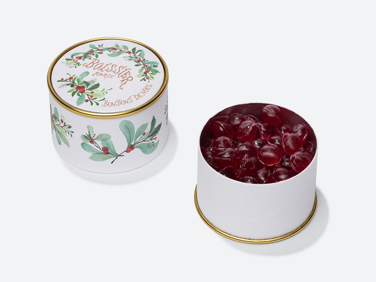 Perles Cerise dans leur poudrier de Noël