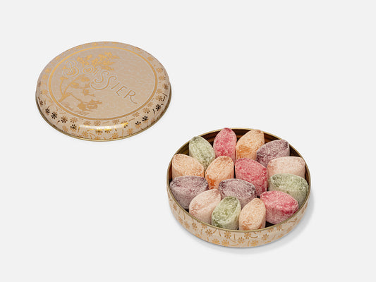 Boîte métal de Rigolettes Fleurs de 100g